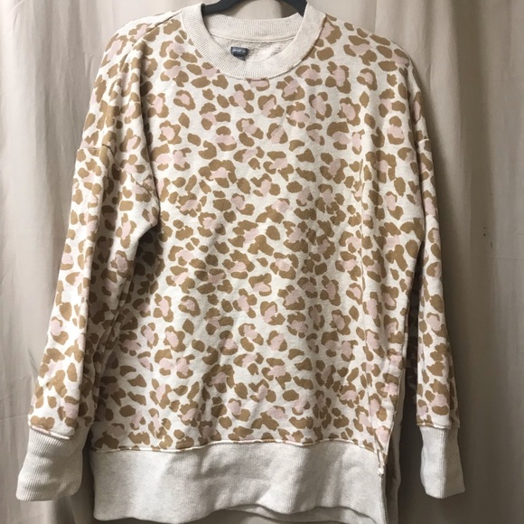 american eagle leopard sweatshirt